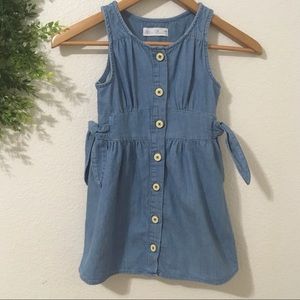 Zara Blue Button-Up Kids Dress